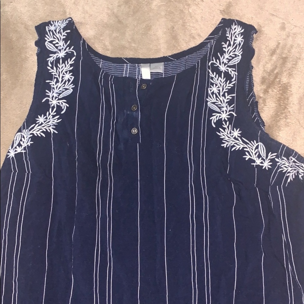LC stripe navy tank - Picture 2 of 3